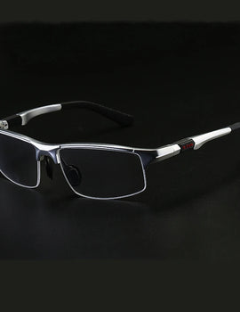 Half-Frame Sports Glasses Frame Ultra-Light Aluminum-Magnesium Material Optical Prescription Glasses Frame Men Y3121