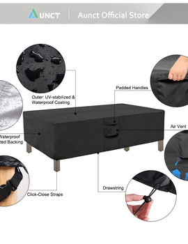 420D Outdoor Waterproof Patio Furniture Covers HEAVY Extra Large Garden Rain Snow WindProof Anti-UV Cover for Sofa Table Chair