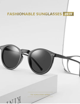 Sun Glasses Stylish Round Frame European American Retro Driving Mirrors Polarized Sun Glasses