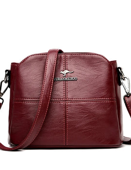 Messenger Bag Luxury Soft Leather Handbag and Purses Women's Bags Designer Famous Brand Female Shoulder Totes