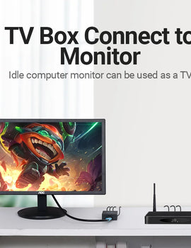 AV to HDMI Converter HDMI to RCA Video Adapter with Mini USB Power Cable for TV Box Projector HDMI to AV