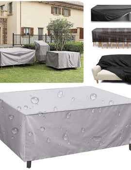Outdoor Furniture Covers Waterproof Rain Snow Dust Wind-Proof Anti-UV Oxford Fabric Garden Lawn Patio Furniture Covers 190T