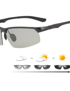 Driving Glasses Photochromic Polarized Sunglasses Men Aluminum Sport Goggle