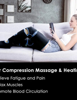 USB Foot air pressure leg massager promotes blood circulation, body massager, muscle relaxation, lymphatic drainage device 360°