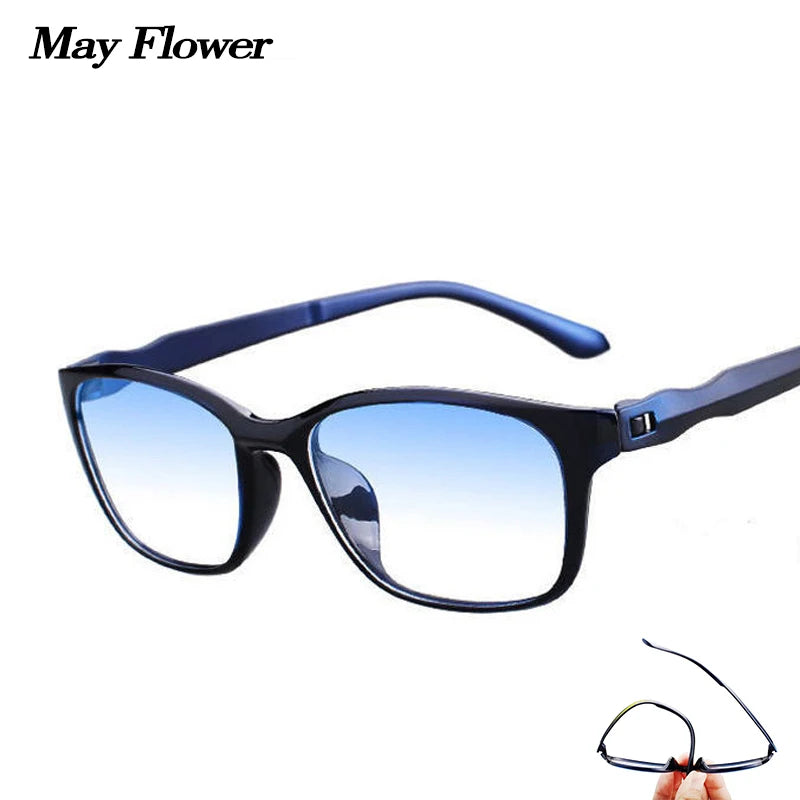 Blue TR90 Reading Glasses with Anti Reflective Lenses