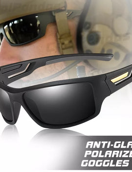 TR90 Frame Polarized Sport Sunglasses for Men Windproof Outdoor Use