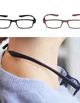 Light Anti-fatigue Reading Glasses Neck Hanging Presbyopia Eyewear Square Spectacles Eyeglasses For Men Women +3.5+4