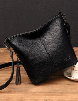 Soft Leather Purse Fashion Women Shoulder Messenger Bag Trend Designer Tassel Bag Luxury Ladies Handbag