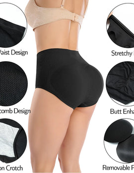 Women Body Shaper Buttocks Padded Panty Butt Lifter Hip Enhancer Underwear Tummy Control Panties Booty Pads Briefs Shapewear