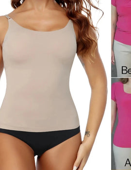Women Shapewear Tops Waist Trainer Tummy Control Body Shaper Shaping Tank Top Slimming Underwear Seamless Compression Camisoles
