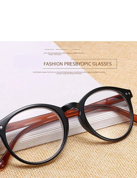 Reading Glasses Women Round Frame PC Reading Glasses for Men Spring Hinge