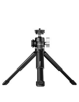 Mini Vlog Tripod Dual Cold Shoe Ballhead for Microphone LED Light Extend Smartphone Tripod for Sony A6400 Photography kit