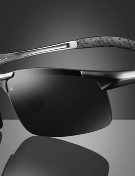 Aluminum Magnesium Polarized Sunglasses for Men Military Driving HD Goggles