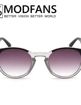 Tinted Reading Glasses Round Vintage New Grade Grey Lens Anti UV Presbyopia 1.0 1.5 2.0 2.5 3.0 3.5 4.0 Diopter With Elastic Leg