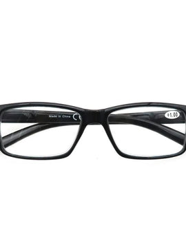 Reading Glasses Rectangle Frame Clear Lens Black Eyeglasses Presbyopia Ultralight Diopter Male Sight 1.0 1.25 1.75 2.0