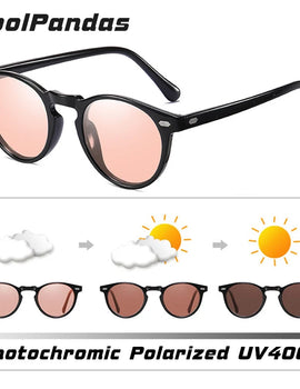 Polarized Vintage Women Sunglasses Photochromic Candy Tinted Lens
