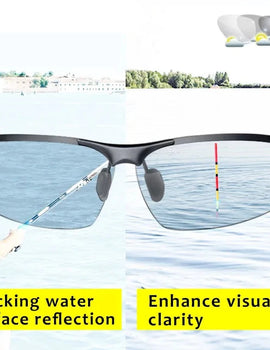 Polarized Photochromic HD Sunglasses for Men Chameleon Fishing Driving Shades