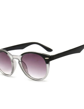 Tinted Reading Glasses Round Vintage New Grade Grey Lens Anti UV Presbyopia 1.0 1.5 2.0 2.5 3.0 3.5 4.0 Diopter With Elastic Leg