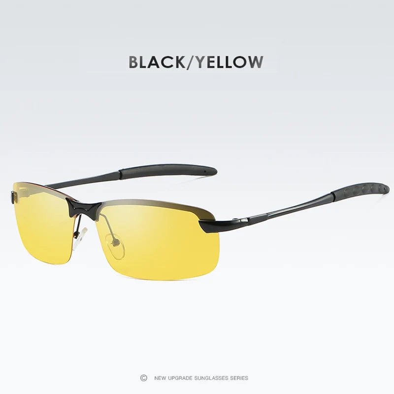 Polarized Night Vision Driving Sunglasses UV400 Anti-Glare Yellow Lens Glasses for Men Women