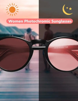 Polarized Vintage Women Sunglasses Photochromic Candy Tinted Lens