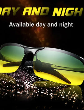 Polarized Driving Sunglasses for Men Day and Night Vision Anti Glare UV400