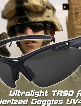 Polarized Sports Sunglasses for Men Ultralight Military TR90 Frame