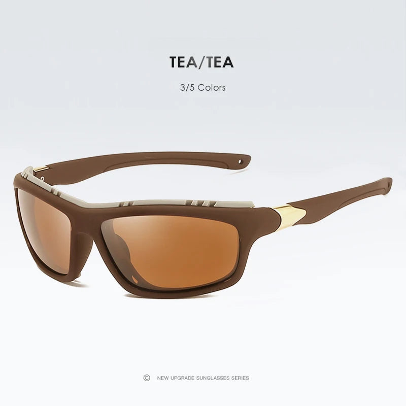 Square Polarized Tactical UV400 Mirror Sunglasses for Men Women Outdoor Driving Glasses
