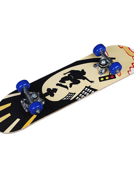 Skateboard Four Wheel Skate Board Scooter Longboard Pulley Wheel Double Rocker Maple Skateboard Alloy Roller Board