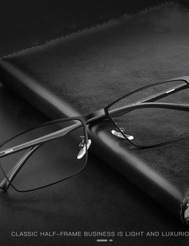 Fashion Square High Quality Metal Eyeglasses Frame Ultra Light Retro TR90 Optical Prescription Glasses Frame Men 89028