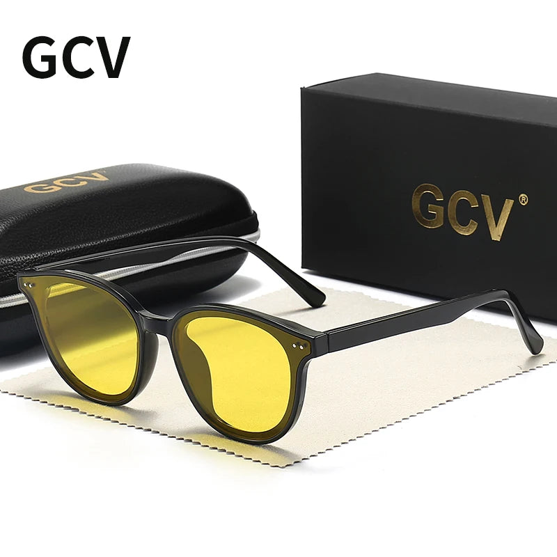 Night Vision Polarized Sunglasses Men Women Driving Goggles Yellow Lens UV400 Fashion Eyewear