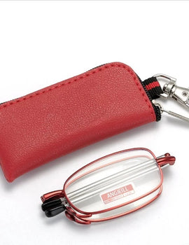 Mini Foldable Anti-Blue Ray Reading Glasses Portable Wallet Presbyopia Eyewear Round Frame Eyeglasses Men Women+3.5+4