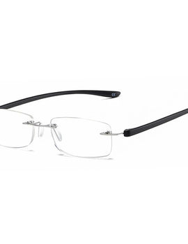 Rimless Reading Glasses Anti-Blue Light Presbyopia Spectacles Eyewear Ultralight Square Frameless Hyperopia Eyeglasses