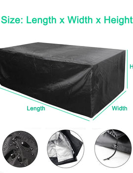 190T 210D Patio Waterproof Cover Outdoor Garden Furniture Covers Rain Snow Chair covers for Sofa Table Chair Dust Proof Cover