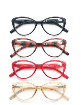 Reading Glasses Classic Oval Cat Eye Frame Female Readers Eyeglasses Comfortable Spring Hinge for Female with Diopter