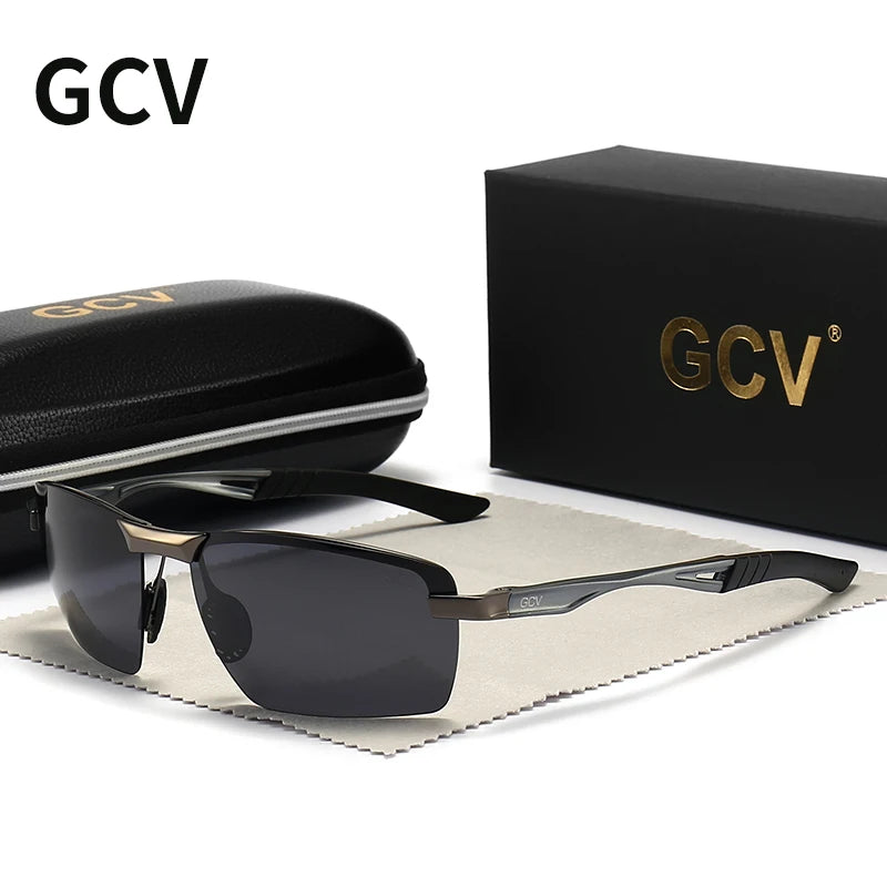 Ultralight Aluminium Magnesium Polarized UV400 Mirror Sports Sunglasses for Men Outdoor Driving Glasses
