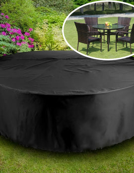 15 Sizes Outdoor Garden Furniture Cover Round Table Chair Set Waterproof Oxford Wicker Sofa Protect Patio Rain Snow Dust Covers