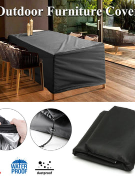 190T 210D Patio Waterproof Cover Outdoor Garden Furniture Covers Rain Snow Chair covers for Sofa Table Chair Dust Proof Cover