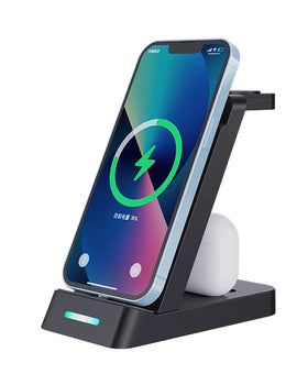 Wireless Life, one touch charge, triple charge, one machine done, three-in-one multi-functional wireless charger