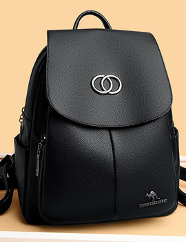 Backpack High Quality Leather Large Capacity Shoulder Bag Travel Backpack