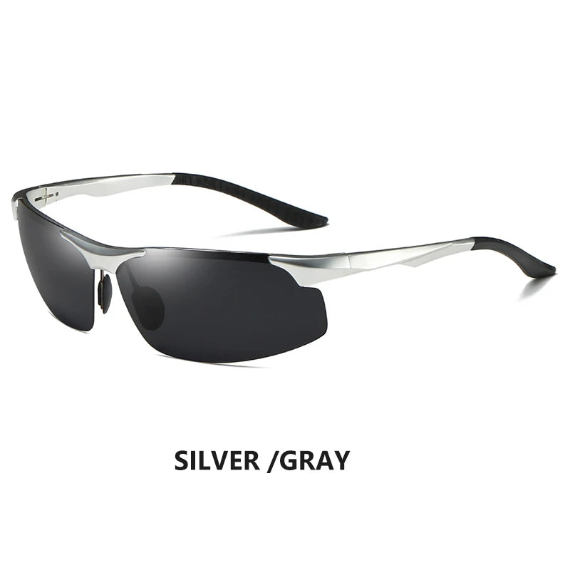 Aluminum Photochromic Polarized UV400 Mirror Driving Sunglasses for Men Women