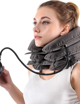 1Pcs Neck Stretcher Inflatable Cervical Neck Traction Brace Breathable Comfortable Protection Prevent Cervical Forward Leaning