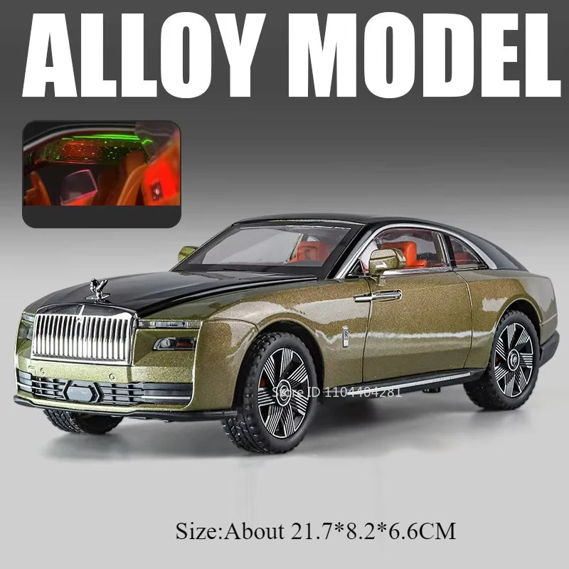 1:24 Rolls-Royce Dawn Spectre Car Toys Diecast Alloy Model Doors Opened Sound Light Pull Back Miniature Vehice Boy Birthday Gift