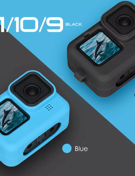 for Gopro Hero 12 11 10 Black Soft Silicone Case for Go pro Hero 10 9 Silicone Protective Full Cover Shell Camera Accessorie