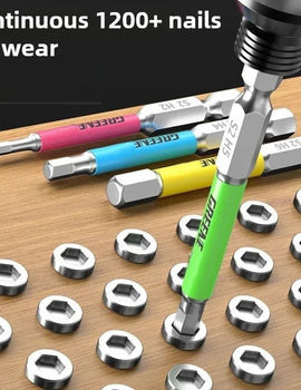 Hexagon socket Bit set Impact Drill Bits, Hex Head Tungsten Steel Screwdriver Bits Suit 1/4 Inch Hexagonal Shank