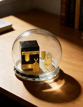 Muslim Crystal Gilded Kaaba Model Islamic Kaaba Replica Table Decor Islamic Home Vehicle Decor Islamic Building Gift