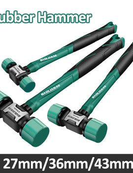 Rubber Hammer Transformable Multifunctional High Resilience Rubber Hammer Anti-vibration and Non-slip Professional Work Tools