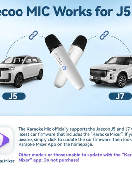 Official Jaecoo Car Karaoke Mic – Compatible with J5, J7, O7 Chery Group Caraoke Mic