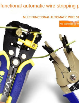 Handheld Wire Stripper Quick Copper Wire Stripping Tool Decrustation Plier Adjustable Electric Wire Cable Peel Electrician Cut