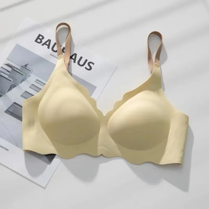 Womens Seamless Wireless Push Up Bralette