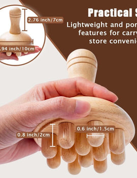 Wooden Foot Massage Roller Relieves Fatigue Foot Pain and Plantar Fasciitis Plantar Muscle Relaxation Tool Releases Lymph